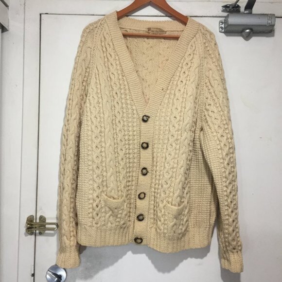 VINTAGE CARBERY WOOL CARDIGAN SWEATERS SIZE XL - Picture 4 of 8